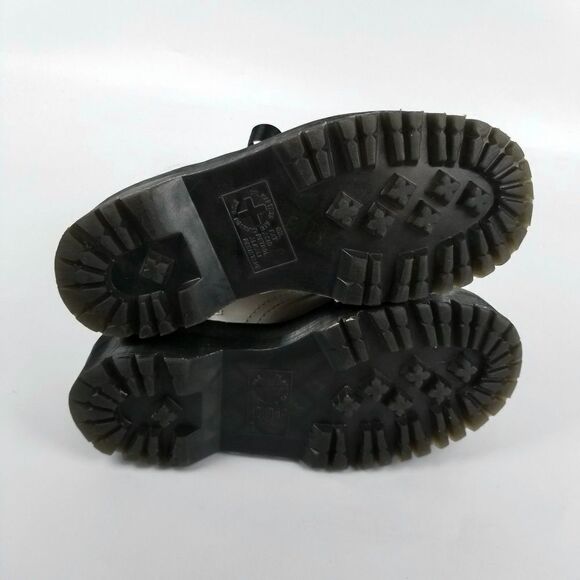 Dr. Martens Jadon Ribbon Dolls Kill White Leather Platform Combat Boots 5 Grunge - Picture 6 of 8